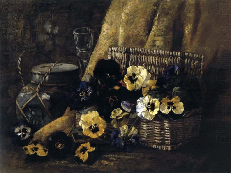 Hirst, Claude Raguet Basket of Pansies china oil painting image